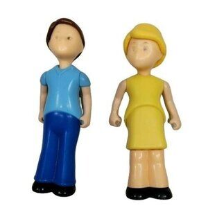 Little Tikes Dollhouse Family‎ People Mom Dad Male Female Figure House 90s Vtg